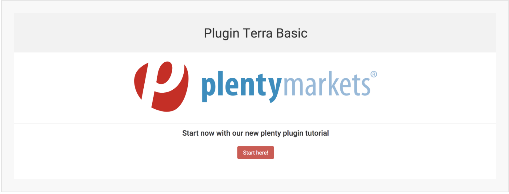 Plugin Terra-Basic overview