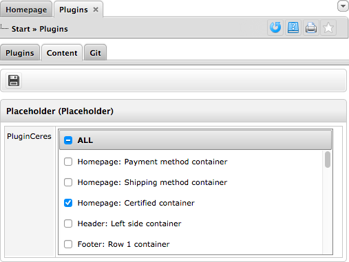 template container backend